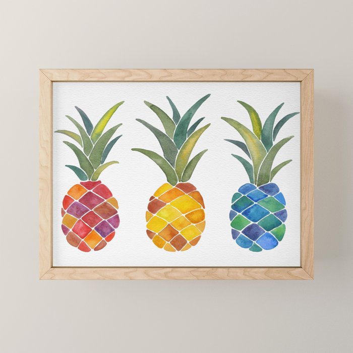 Pineapples Mini Art Print Gallery Image 1