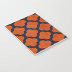 navy and orange clover Notebook Gallery Image 3