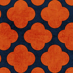 navy and orange clover Coffee Mug Gallery Image 2