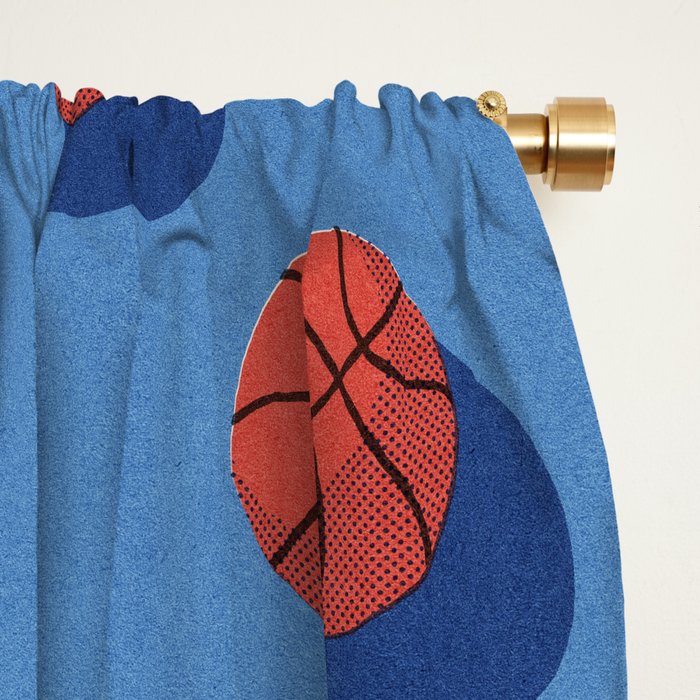 BALLS Basketball - outdoor - pattern Window Curtain Gallery Image 2