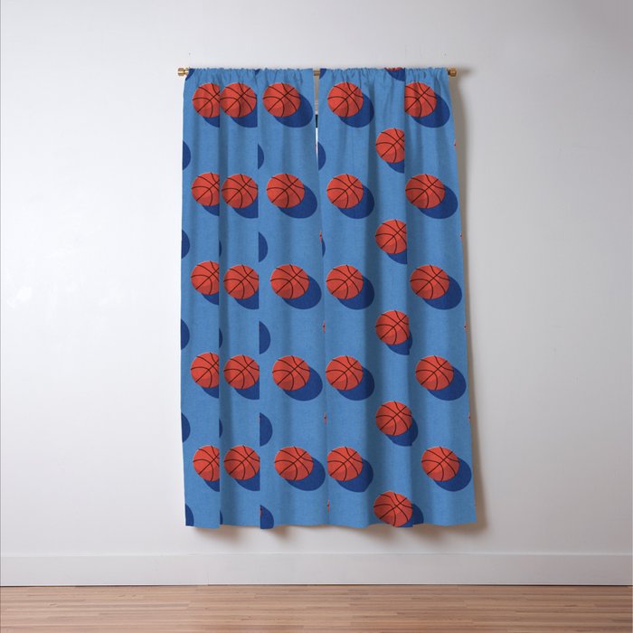 BALLS Basketball - outdoor - pattern Window Curtain Gallery Image 3