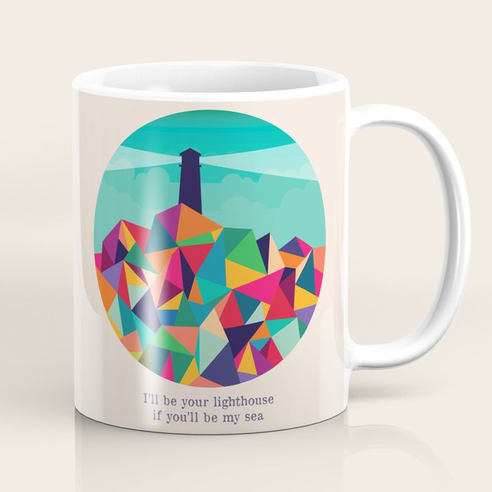 I'll be your lighthouse if you'll be my sea Coffee Mug Gallery Image 1