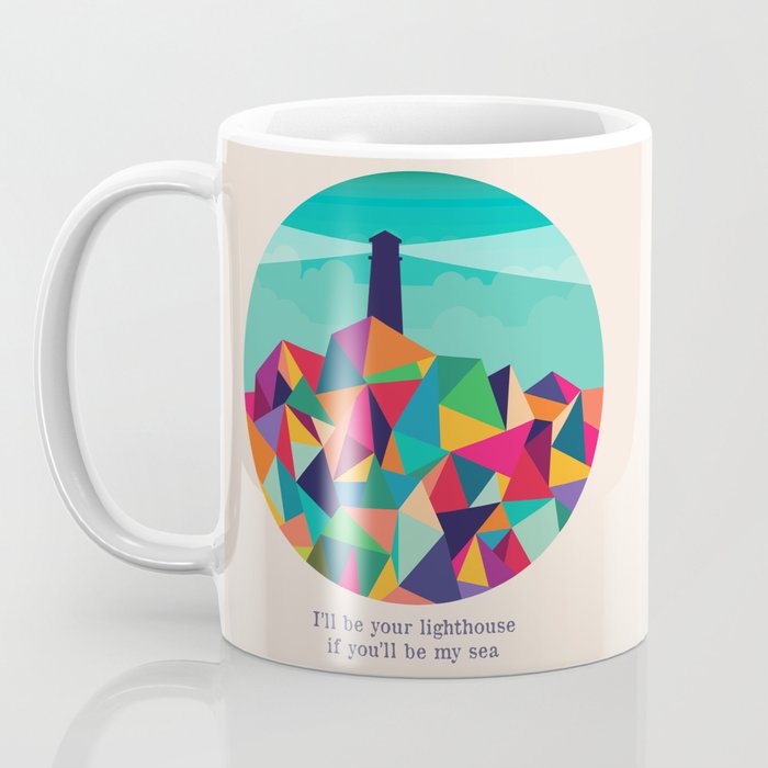 I'll be your lighthouse if you'll be my sea Coffee Mug Gallery Image 3