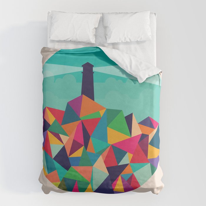 I'll be your lighthouse if you'll be my sea Duvet Cover Gallery Image 1