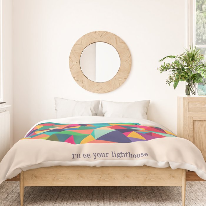 I'll be your lighthouse if you'll be my sea Duvet Cover Gallery Image 3