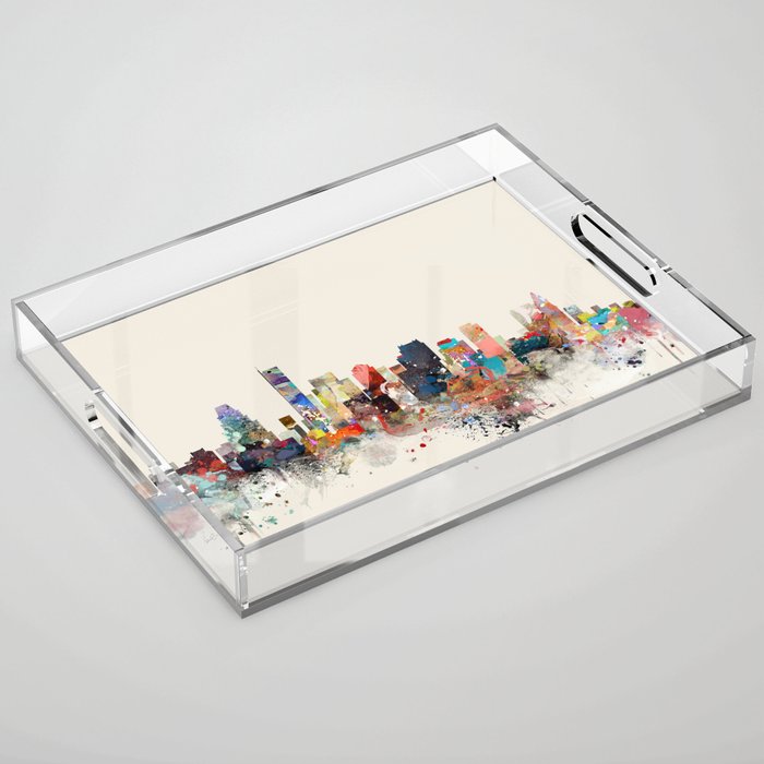 boston skyline Acrylic Tray Gallery Image 1