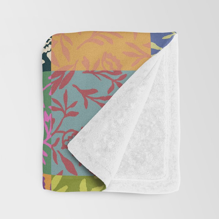 Full color patch Throw Blanket Gallery Image 3