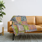 Full color patch Throw Blanket Gallery Image 1