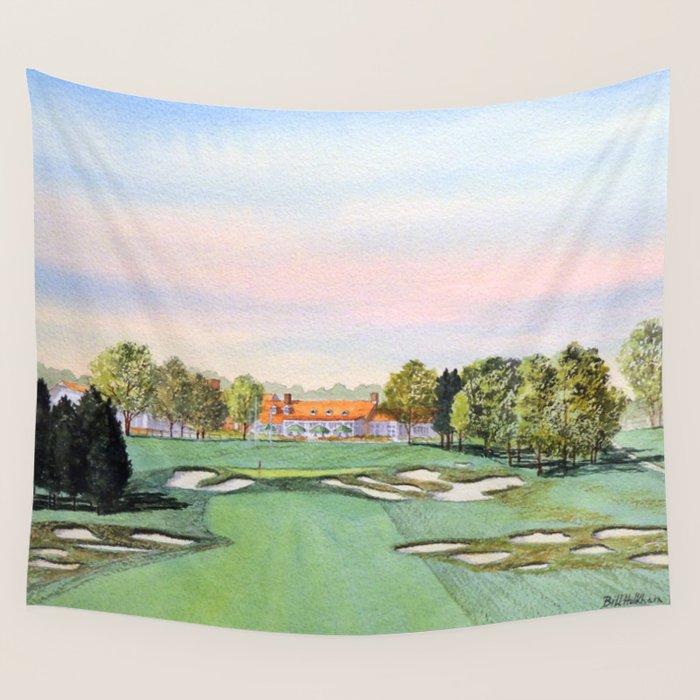 Bethpage State Park Golf Course Wall Tapestry Gallery Image 4
