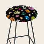 Gem Print in Black Stool Gallery Image 2