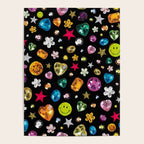 Gem Print in Black Poster Gallery Image 4
