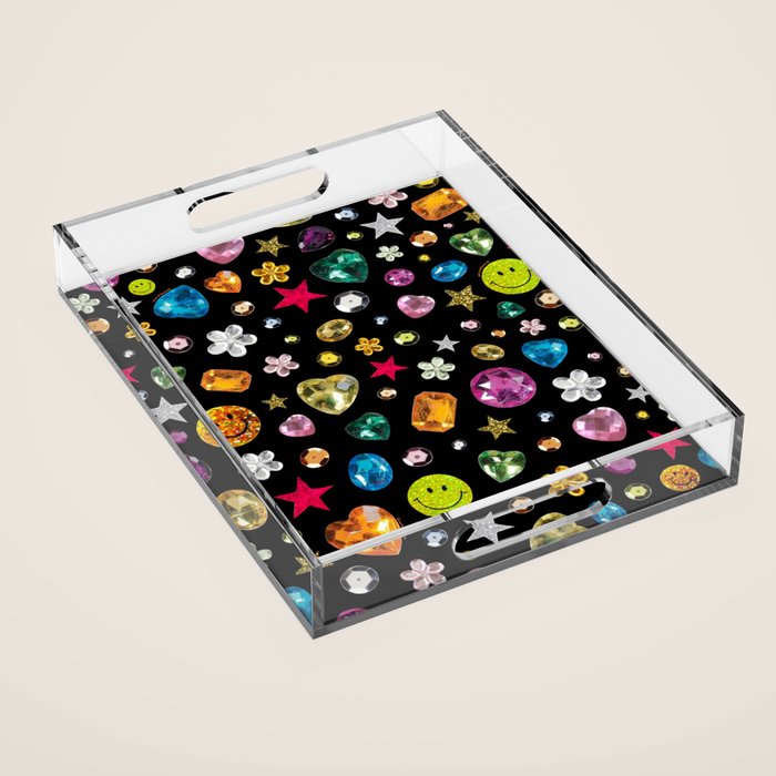 Gem Print in Black Acrylic Tray Gallery Image 1