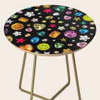 Gem Print in Black Side Table Gallery Image 2