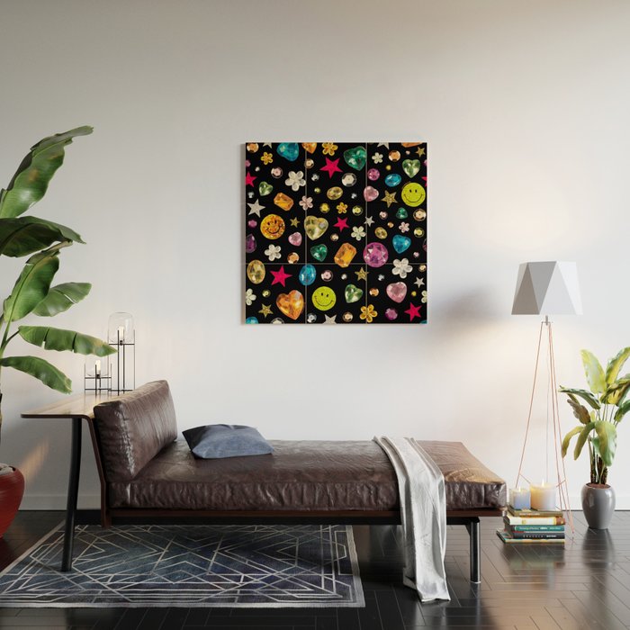 Gem Print in Black Wood Wall Art Gallery Image 2