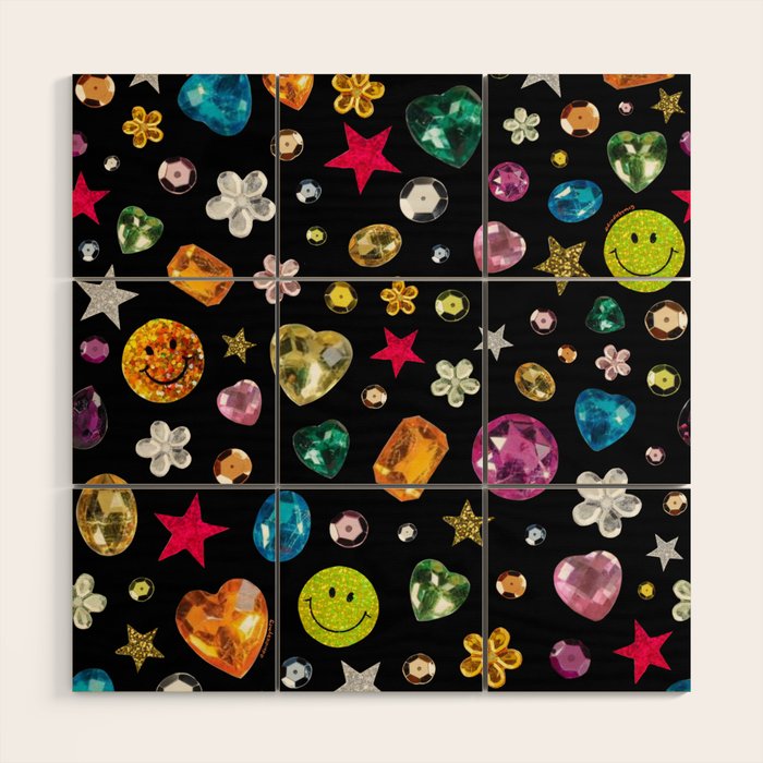 Gem Print in Black Wood Wall Art Gallery Image 1