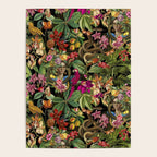 Snake Princess Tropical Jungle Vibes Multicolor  Black Poster Gallery Image 4