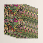 Snake Princess Tropical Jungle Vibes Multicolor  Black Wrapping Paper Gallery Image 3