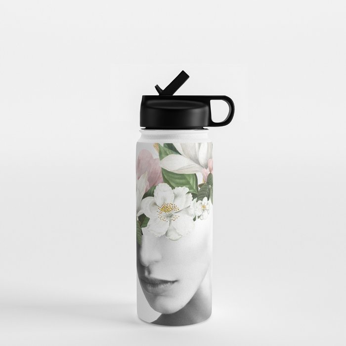 Floral Portrait 8 Water Bottle Gallery Image 1