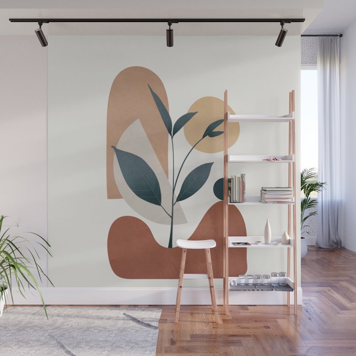 Shapes and Branches 06 Wall Mural Gallery Image 1