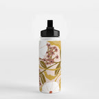 Klimt flowers  soft rose Water Bottle Gallery Image 2
