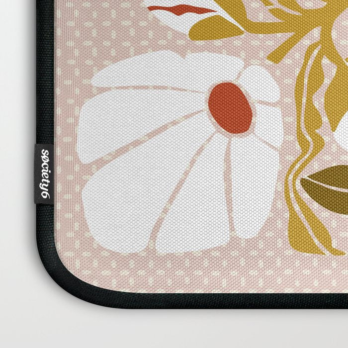 Klimt flowers  soft rose Laptop Sleeve Gallery Image 3