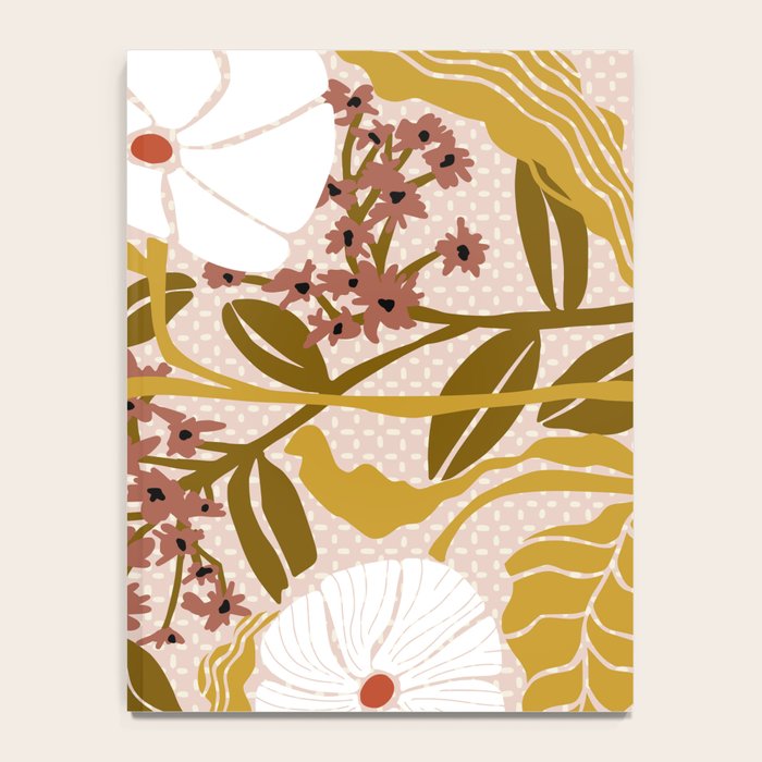 Klimt flowers  soft rose Notebook Gallery Image 4
