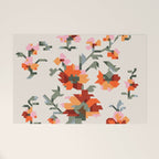 the image of stylized flowers in pixel technique or in embroidery technique Welcome Mat Gallery Image 1