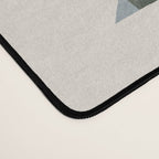 the image of stylized flowers in pixel technique or in embroidery technique Desk Mat Gallery Image 4