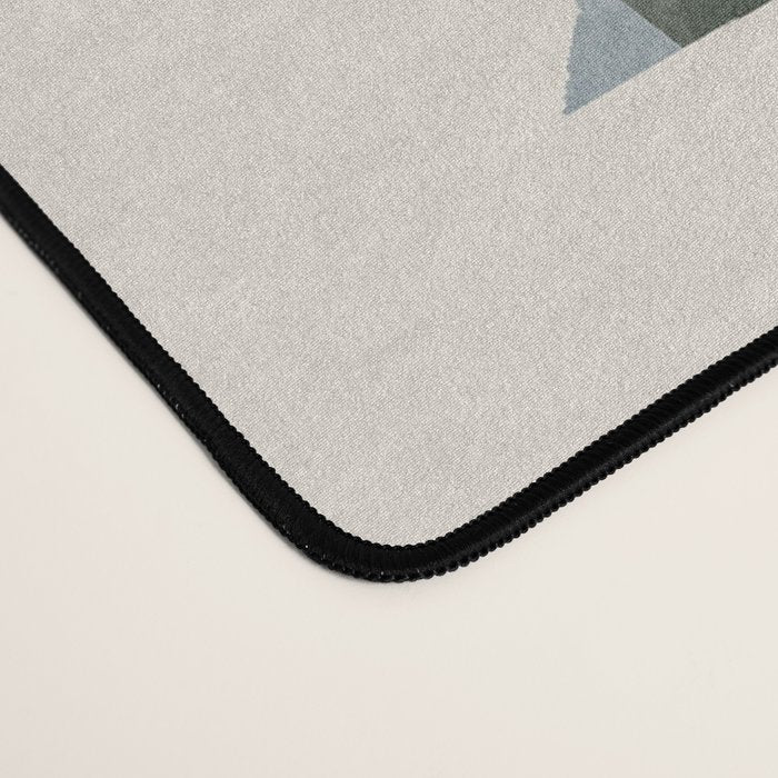 the image of stylized flowers in pixel technique or in embroidery technique Desk Mat Gallery Image 4