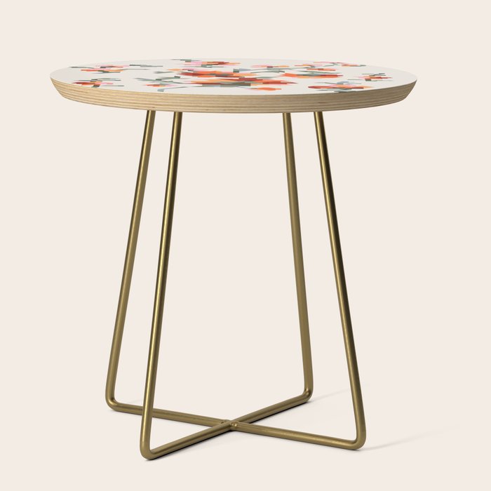 the image of stylized flowers in pixel technique or in embroidery technique Side Table Gallery Image 1