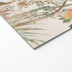 Chinoiserie Peach Floral Fresco Garden Birds Welcome Mat Gallery Image 2