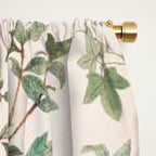 Chinoiserie Peach Floral Fresco Garden Birds Window Curtain Gallery Image 2