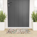 Chinoiserie Peach Floral Fresco Garden Birds Welcome Mat Gallery Image 3