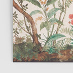 Chinoiserie Peach Floral Fresco Garden Birds Poster Gallery Image 3