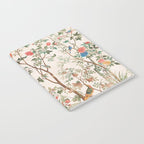 Chinoiserie Peach Floral Fresco Garden Birds Notebook Gallery Image 2