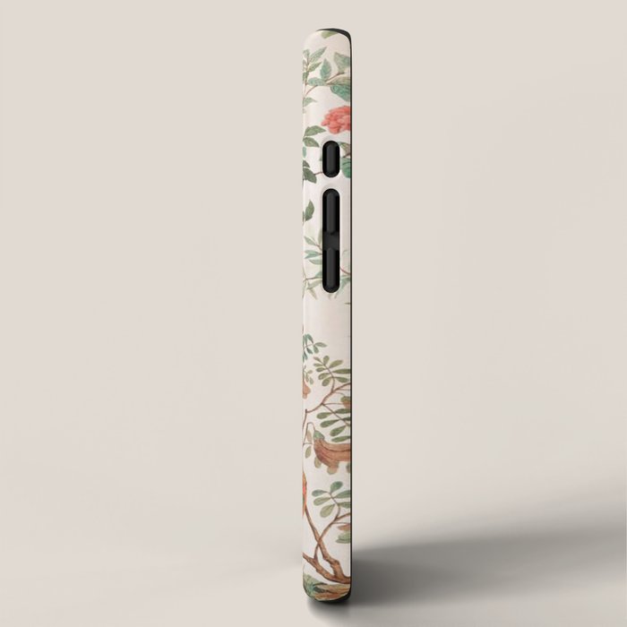 Chinoiserie Peach Floral Fresco Garden Birds iPhone Case Gallery Image 2