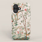 Chinoiserie Peach Floral Fresco Garden Birds iPhone Case Gallery Image 1