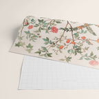 Chinoiserie Peach Floral Fresco Garden Birds Wrapping Paper Gallery Image 2