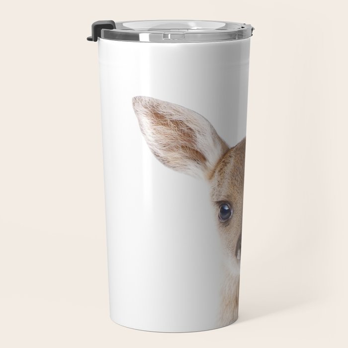 Baby Deer, Woodland Animals, Kids Art, Baby Animals Art Print By Synplus Travel Mug Gallery Image 3