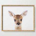 Baby Deer, Woodland Animals, Kids Art, Baby Animals Art Print By Synplus Serving Tray Gallery Image 1