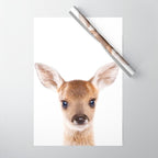 Baby Deer, Woodland Animals, Kids Art, Baby Animals Art Print By Synplus Wrapping Paper Gallery Image 1
