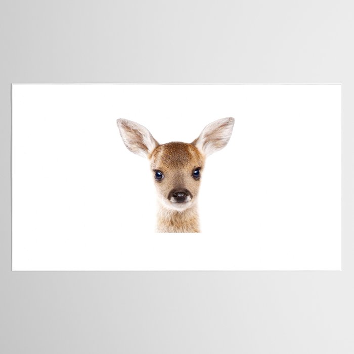 Baby Deer, Woodland Animals, Kids Art, Baby Animals Art Print By Synplus Tablecloth Gallery Image 2