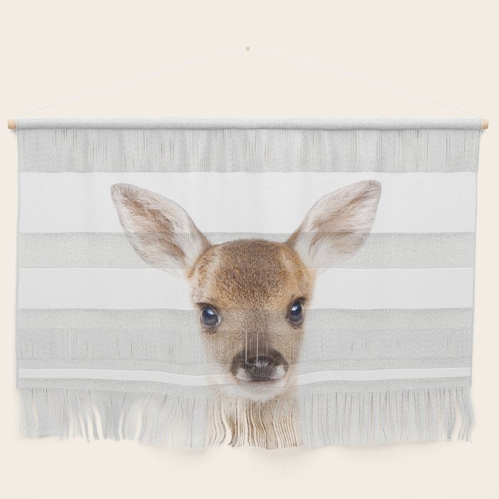 Baby Deer, Woodland Animals, Kids Art, Baby Animals Art Print By Synplus Wall Hanging Gallery Image 1