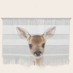 Baby Deer, Woodland Animals, Kids Art, Baby Animals Art Print By Synplus Wall Hanging Gallery Image 1