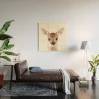 Baby Deer, Woodland Animals, Kids Art, Baby Animals Art Print By Synplus Wood Wall Art Gallery Image 2