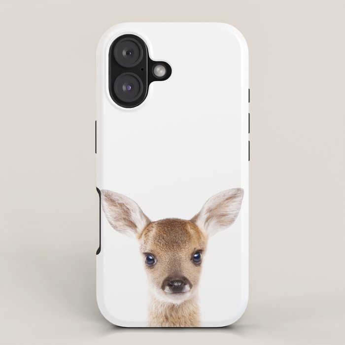 Baby Deer, Woodland Animals, Kids Art, Baby Animals Art Print By Synplus iPhone Case Gallery Image 1