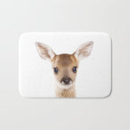 Baby Deer, Woodland Animals, Kids Art, Baby Animals Art Print By Synplus Bath Mat Gallery Image 1