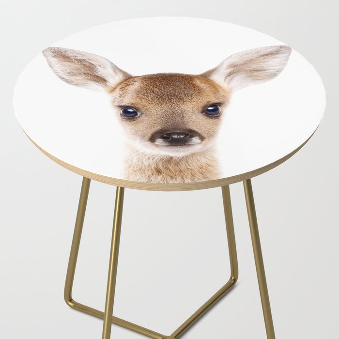 Baby Deer, Woodland Animals, Kids Art, Baby Animals Art Print By Synplus Side Table Gallery Image 2