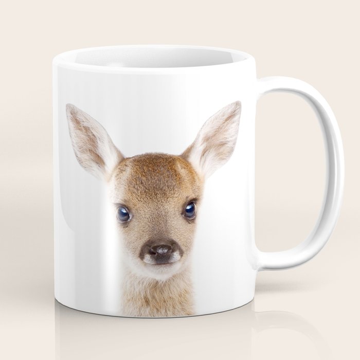 Baby Deer, Woodland Animals, Kids Art, Baby Animals Art Print By Synplus Coffee Mug Gallery Image 1