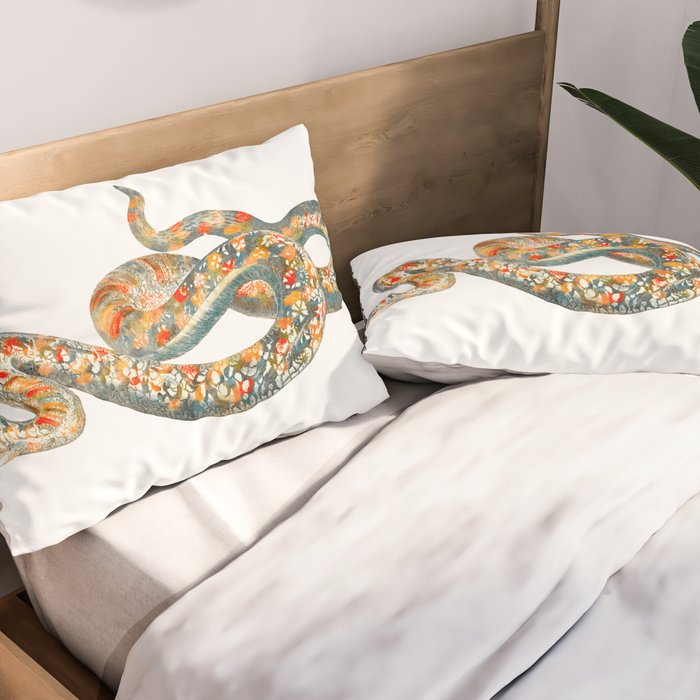 A snake by Johan Teyler  Pillow Sham Gallery Image 2